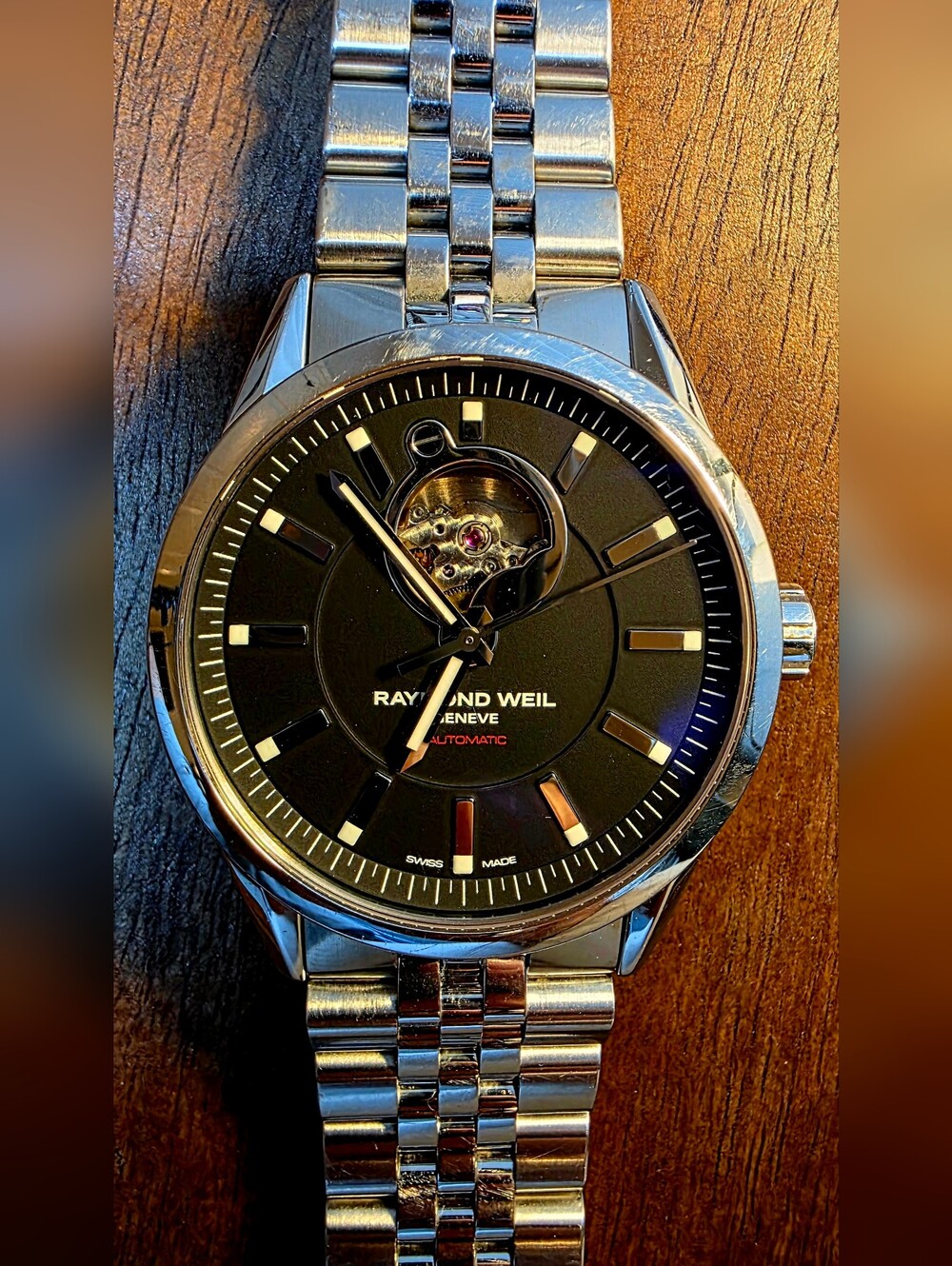 Raymond Weil Freelancer Automatic Men's Watch - Black Dial, Silver Bracelet